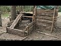 Building a Dog House Shelter at the Bushcraft Camp (Part 1)