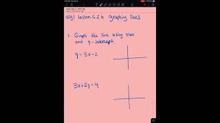 Alg 1 Lesson 6.2b