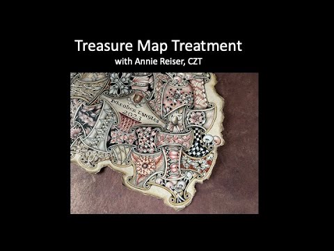 Treasure Map Treatment for Your Tangled Art