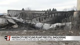 MCFD: Fire nearly contained at recycling center after several days