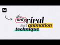 The Secret Method for Creating VIRAL Text Animations - After Effects Tutorial - No Plugins