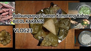 Balisungsong/ Suman Kamoteng Kahoy Bicol Kakanin/ BOBKUBOS TV