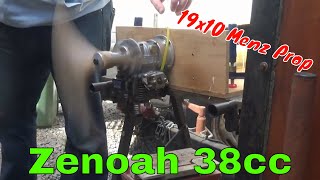 Zenoah 38sc Petrol Engine being run up, An Easy Starter