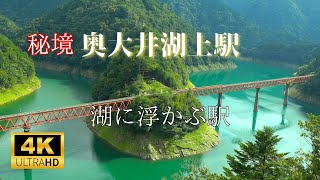 【湖に浮かぶ秘境駅】】奥大井湖上駅／静岡／レインボーブリッジ