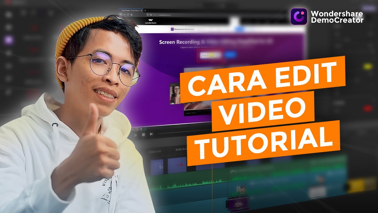 Cara Edit Video Tutorial Ft Wondershare Democreator Youtube