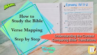 How to Study the Bible - In Depth Verse Mapping Guide | Context / Bible Translations | Romans 12:1-2
