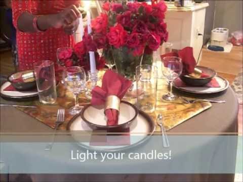 How to create a romantic table setting How to create a romantic table setting