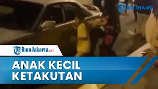 Viral Anak Kecil Ketakutan saat Ada Bentrok TNI AL dan TNI AD Lari Masuk Mobil Tapi Pintu Terkunci