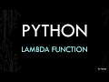 Python - lambda function