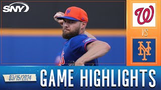 Adrian Houser Ks six but surrenders pair of long balls in Mets loss to Nationals | SNY