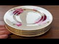 royal imperial china pink rose dessert plate