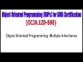 OCJA (1Z0 - 808) || Object Oriented Programming Multiple Inheritance