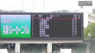 20140419_第62回兵庫リレーカーニバル_高校女子4×100m準決進出チーム