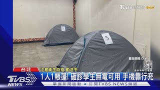 確診生爆「住會議室」打地鋪.沒衛浴 台大:建議返家隔離｜TVBS新聞