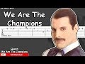 Queen - We Are The Champions Guitar Tutorial