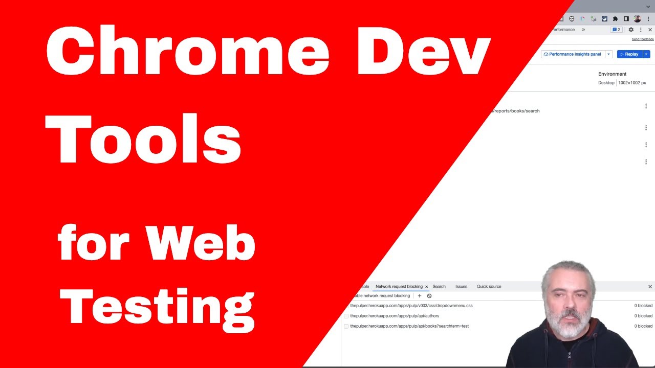 Chrome Dev Tools Overview For Web Testing - YouTube