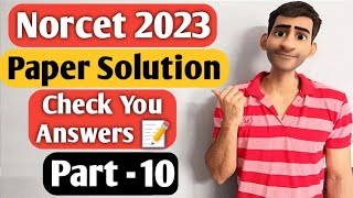 Part - 10 Aiims Norcet 2023 Paper Solution Questions With Answers #10