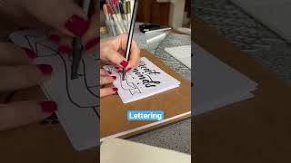 Lettering using Artline Supreme Brush Pen