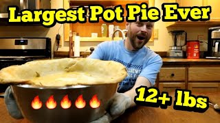 Eating The World's Largest Pot Pie Challenge |ManVFood | Giant Foods