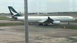 B-HLQ Cathay Pacific Airbus A330-343 taxiing (CX716)