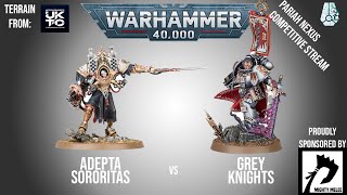 NEW DETATCHMENTS Adepta Sororitas Vs Grey Knights - Pariah Nexus Battle Report