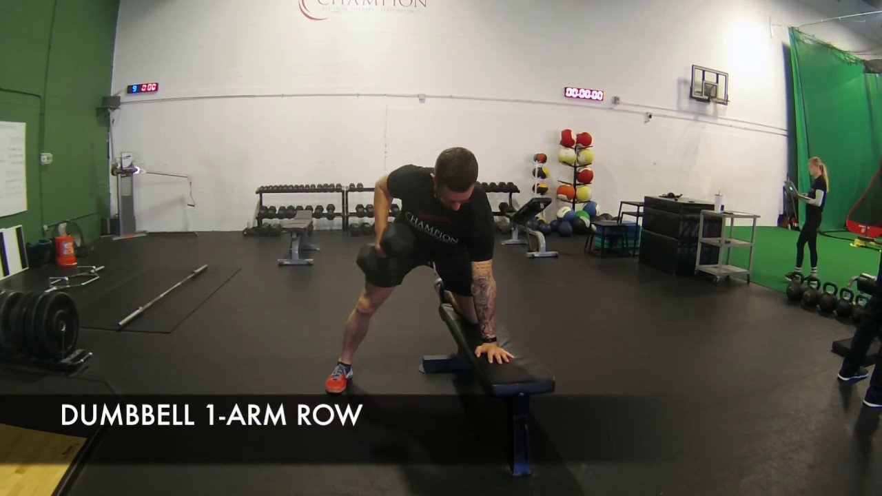 Dumbbell 1 Arm Row Youtube