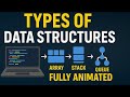 Data Structures Made Easy:Animated Explanations of Arrays,Linked Lists,Stacks,Queues,Heaps, HashMaps