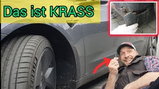 MUDFLAPS | Schmutzfänger Demontage vom Tesla Model3 | Dreck und Rost? #model3