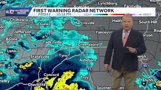 IMPACT SATURDAY. Periods of rain and gusty winds. Thunder possible