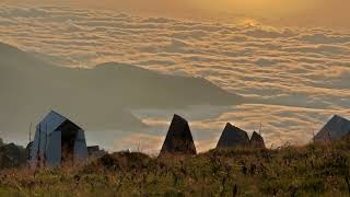 Timelapse above clouds at Gomismta, Georgia 4K video