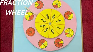 Fractions Wheel Working Model | Class 5 | Maths Exhibition Project | Khan's ki Duniya