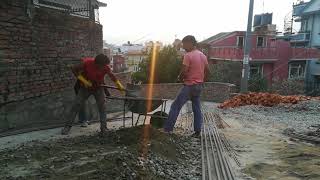 【カトマンズ】建築風景（その1）/ Construction site in Kathmandu