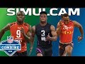 40-Yard Dash Simulcam: Barkley vs. AB, Julio & More! | NFL Combine Highlights