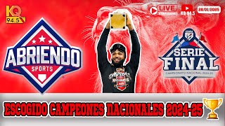 ABRIENDO SPORTS - KQ94.5 (28/01/2025) LEONES DEL ESCOGIDO CAMPEONES NACIONALES 2024-2025