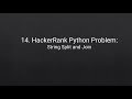 14. HackerRank Python Problem: String Split and Join