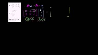 Multiplying a matrix by a column vector | Matrices | Precalculus | Khan Academy