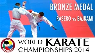 RASERO vs BAJRAMI. 2014 World Karate Championships. Male kumite -67kg. Bronze medal fight