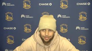 Hear Golden State Warriors Steph Curry talk post-game about their loss to the Boston Celtics