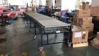 V Belt Flexible Powered Roller Conveyor transport 100KG cartons