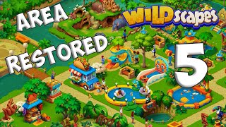 Wildscapes AREA 5 - Zoo Decoration [ Gameplay Story ] Украшение Зоопарка HD