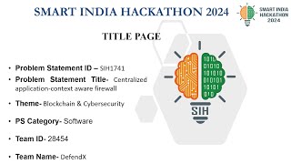 Centralized application-context aware firewall - SIH1741