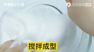 晨晨和小红帽：简单方法自制起泡胶，成型快，无硼砂