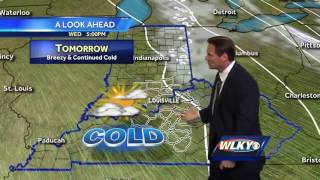 Breezy, cold Wednesday