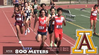 2022 TF - Arcadia DC - 800 Meters (Boys, All Open, 6 Heats)