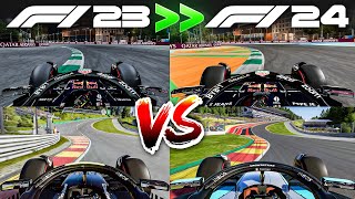 F1 24 Gameplay: F1 24 Vs F1 23 Comparison! Jeddah, Spa, Silverstone & Qatar!