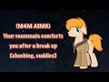 (M4M ASMR) Your roommate comforts you after a breakup [shushing, cuddles]