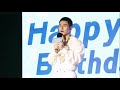 张哲瀚zhangzhehan【2019疯言疯语生日会】被粉丝的公益活动感动到红了眼眶