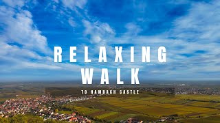 Relaxing Walk To Hambach Castle | Autumn | 4K ASMR