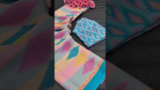 Soft Moss Chiffon Lightweight Saree Best Price || Latest Design Of Chiffon saree Shop