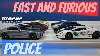Fast And Furious Police Hot Wheels Race - 5 Pack Battle [Diecast Racing]